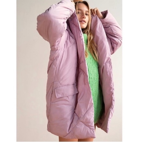 Free People Lilac Puffer Jacket - Picture 6 of 14